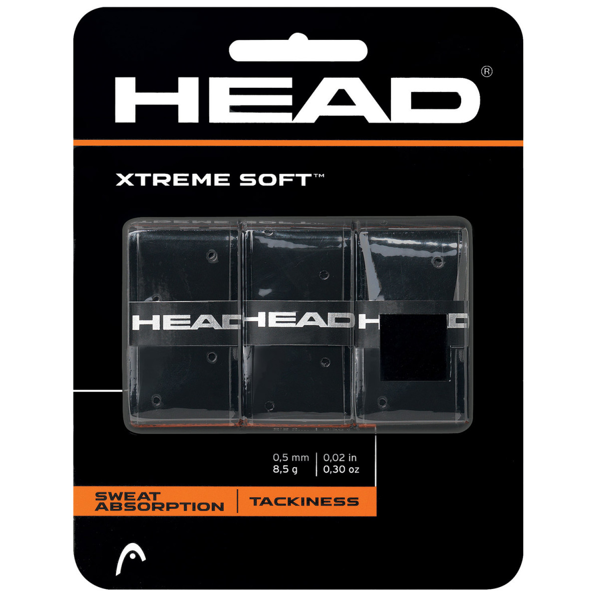 Head Overgrip Extreme Soft Black x 3