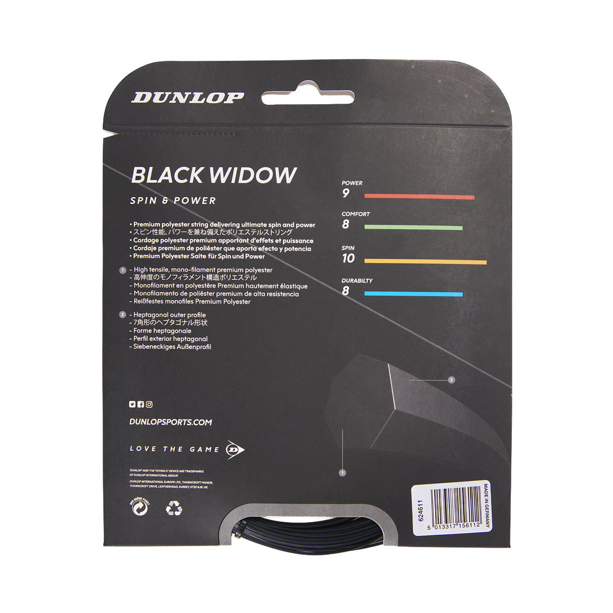 Dunlop Black Widow 12m