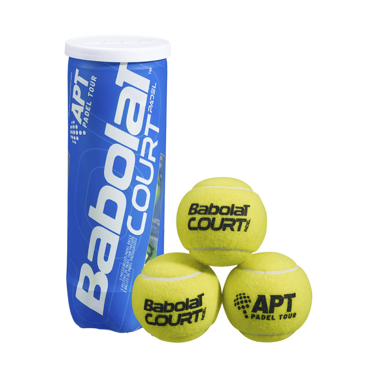 Doos 24 tubes van 3 Babolat Padel+ ballen