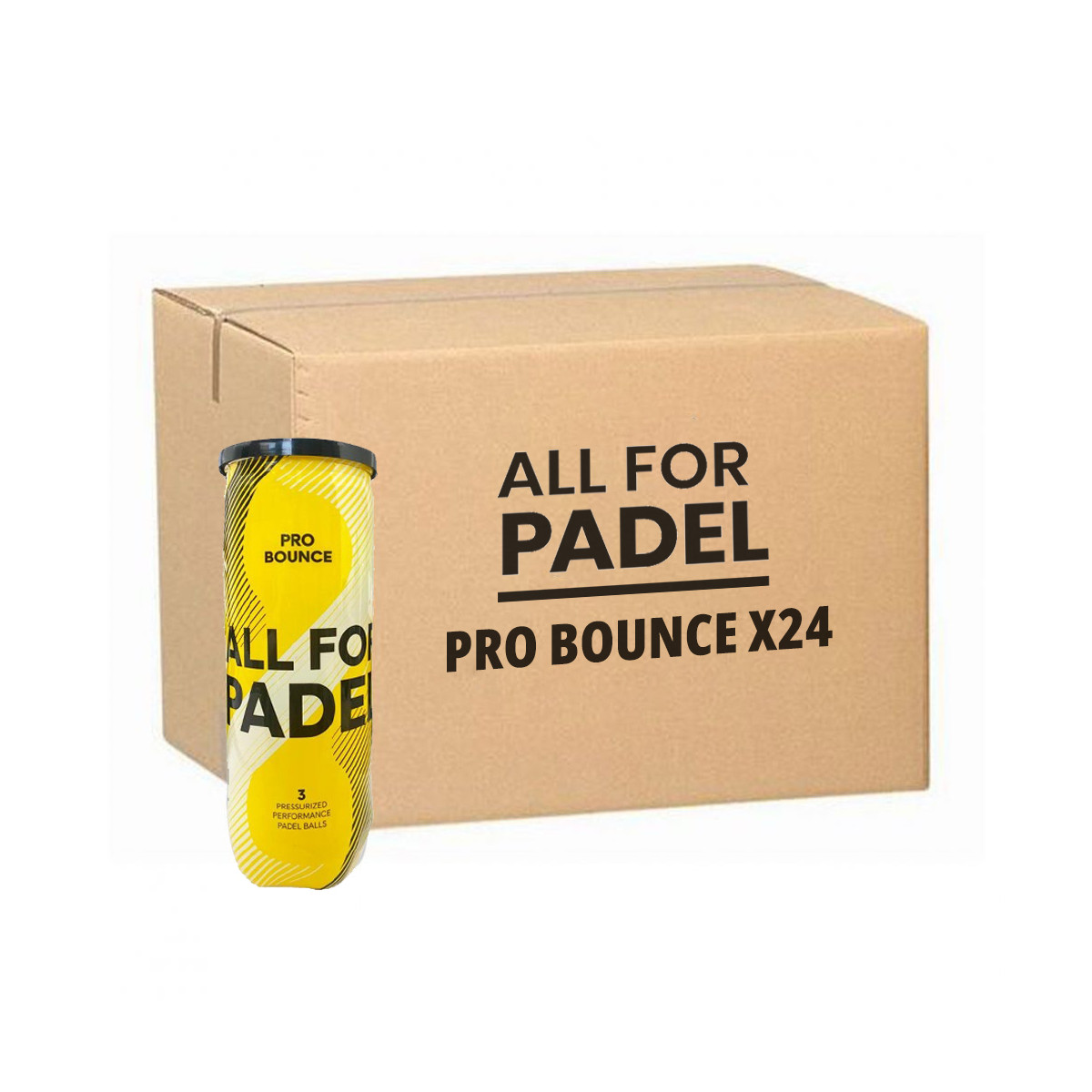Doos 24 tubes van 3All For Padel Pro Bounce