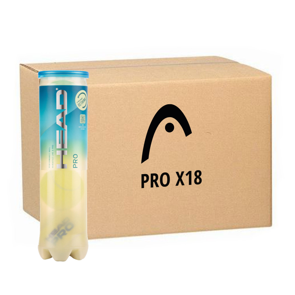 Doos 18 tubes van 4 Head Pro ballen