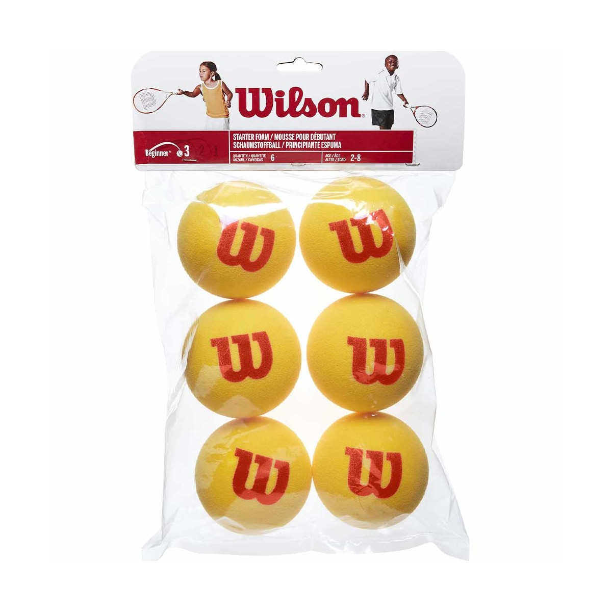 Zak met 3 Babolat Red Foam ballen