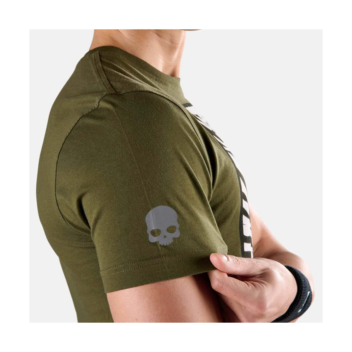 Hydrogen Tennis Court Zwart / Oranje T-shirt