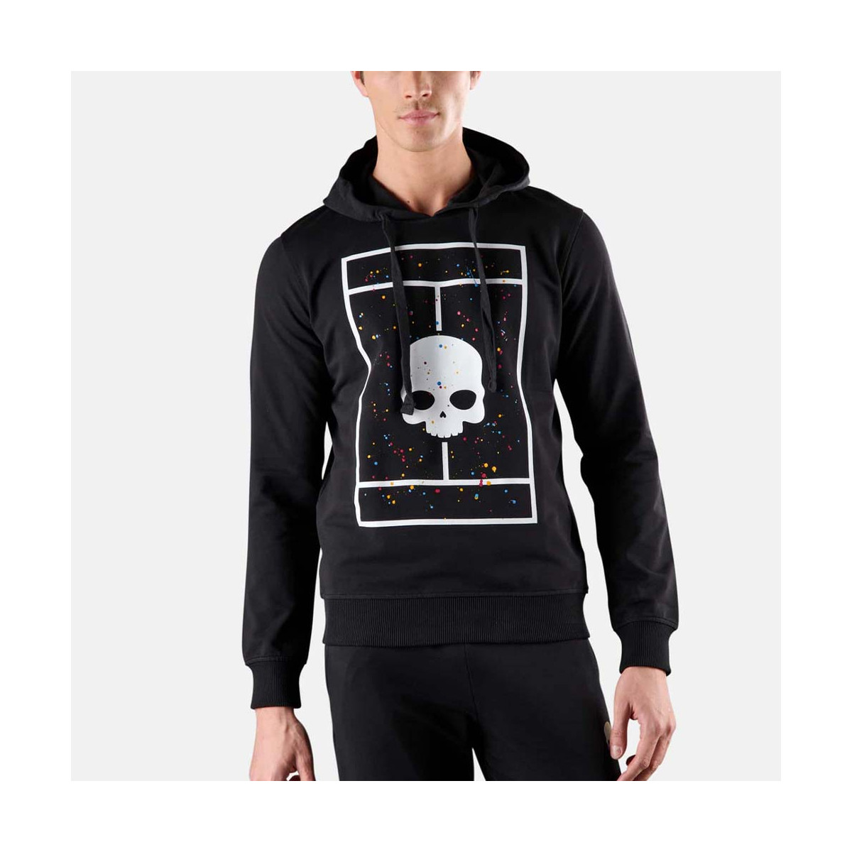 Hydrogen Tennis Court Zwart Spark T-shirt