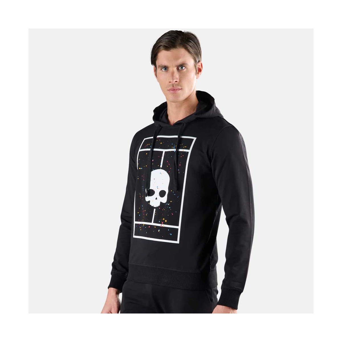 Hydrogen Tennis Court Zwart Spark T-shirt
