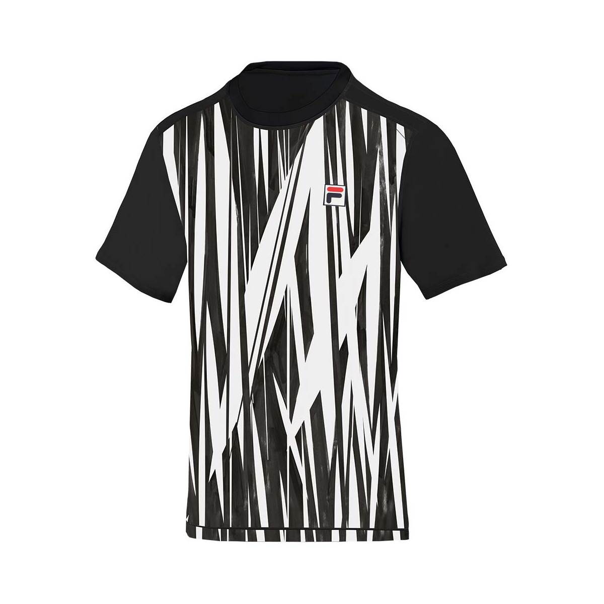 Fila Paris Theo Zwart / Wit T-Shirt