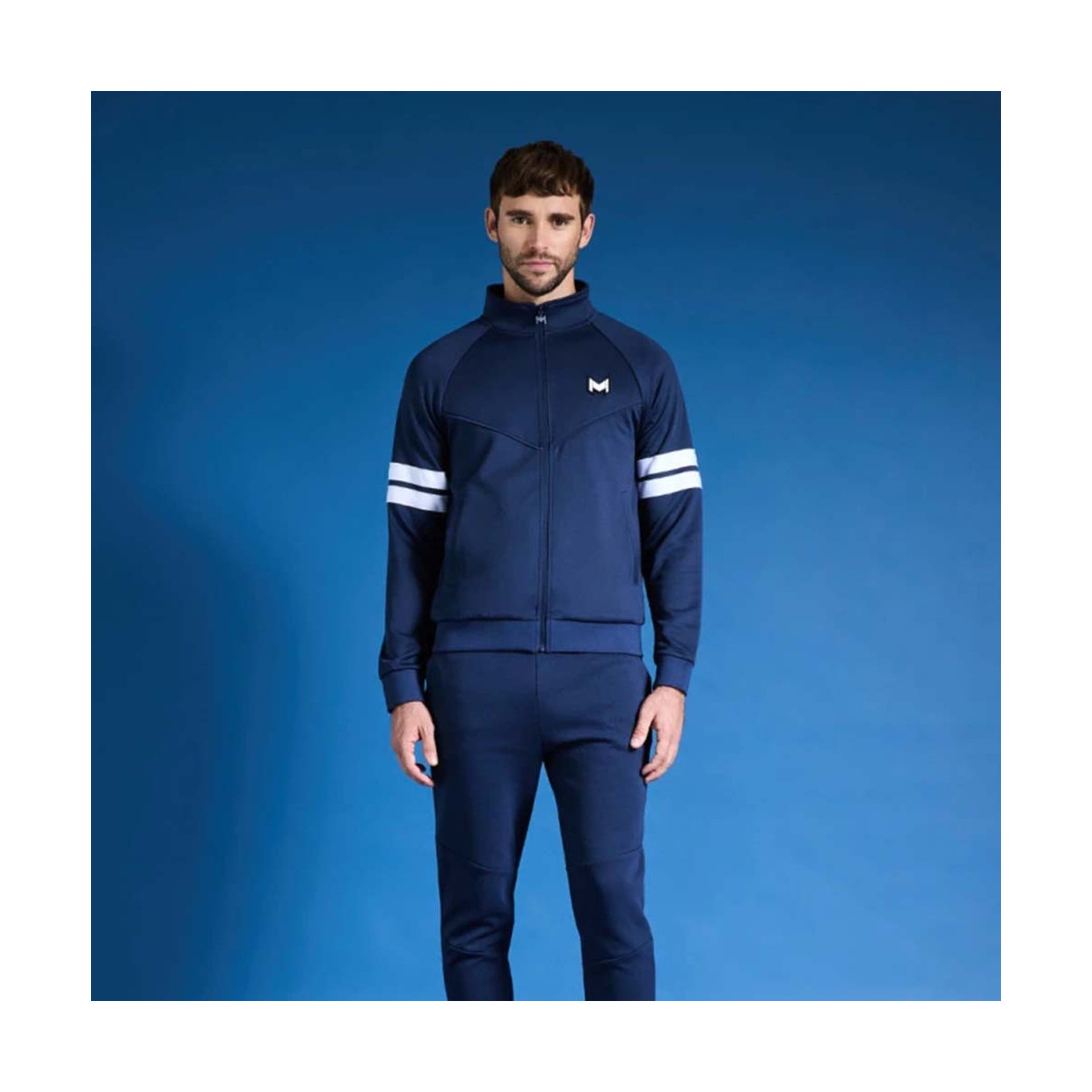 Mouratoglou hooded Jas marineblauw