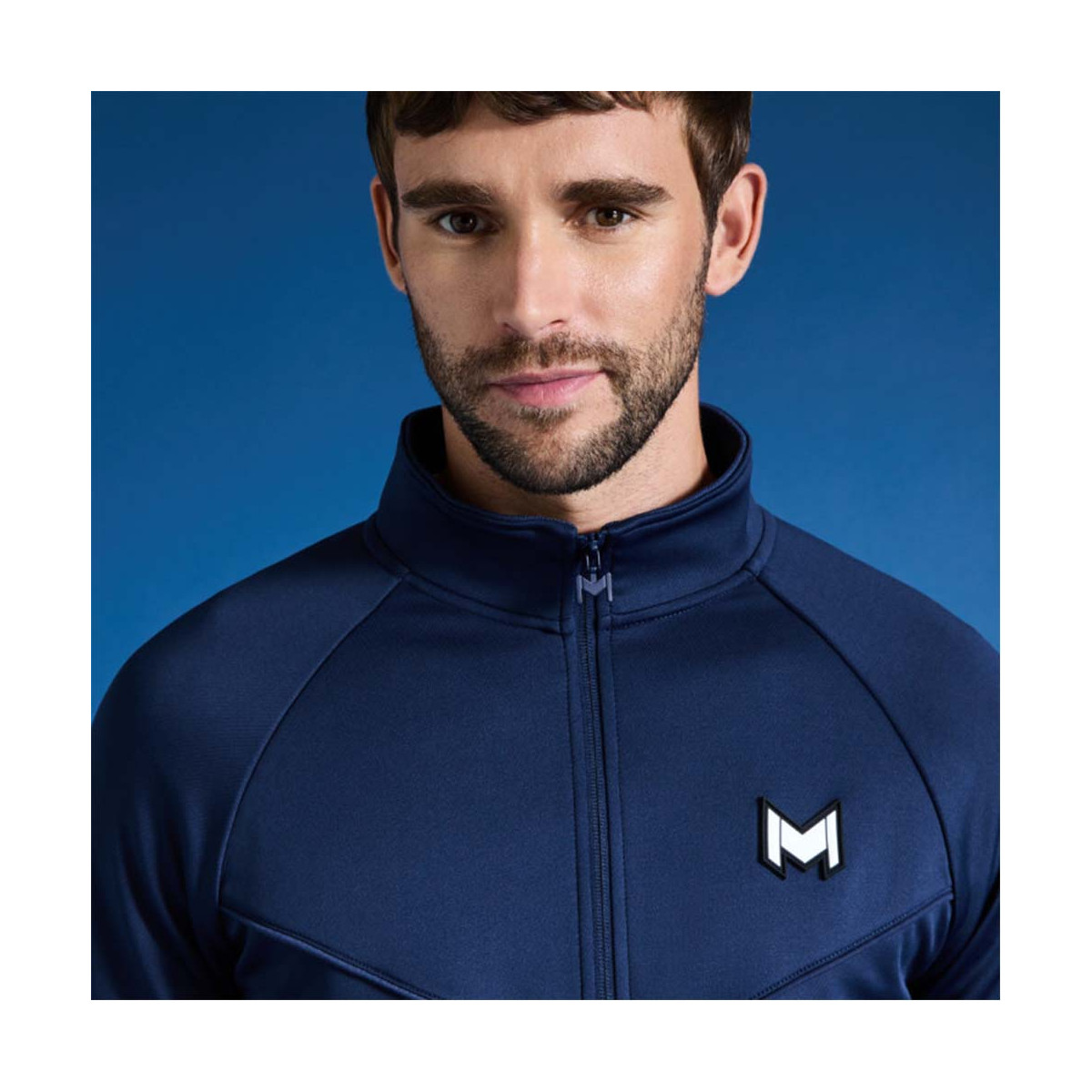 Mouratoglou hooded Jas marineblauw