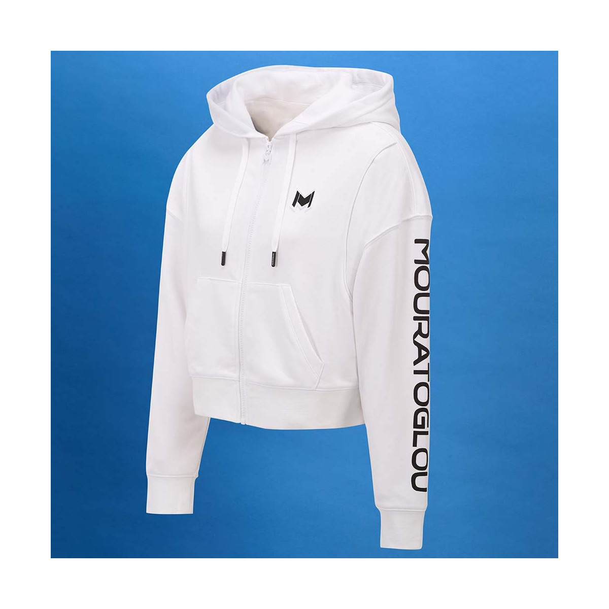 Mouratoglou jack met capuchon dames zwart