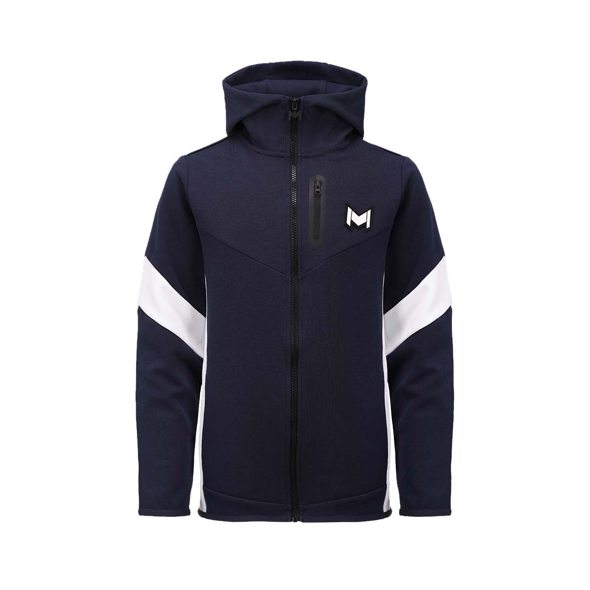 Mouratoglou hooded Jas marineblauw