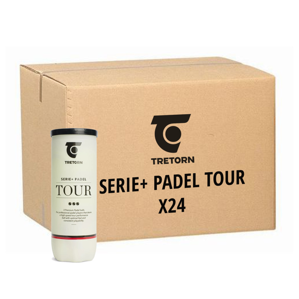 Tretorn Serie+ Padel Tour 3 stuks geel