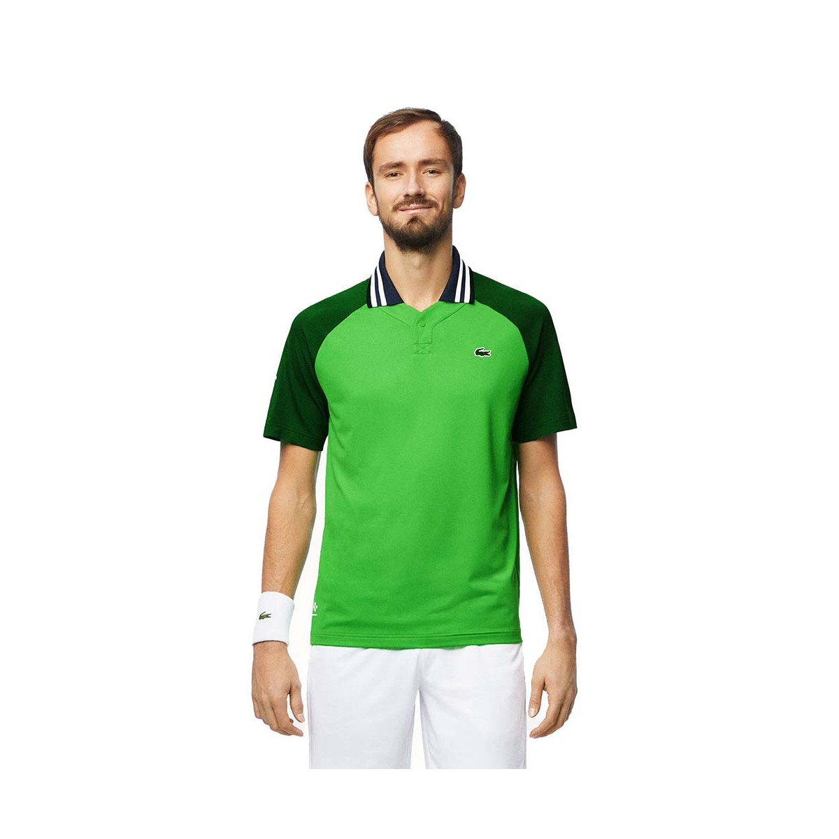 Lacoste Tennis x Daniil Medvedev blauw polo