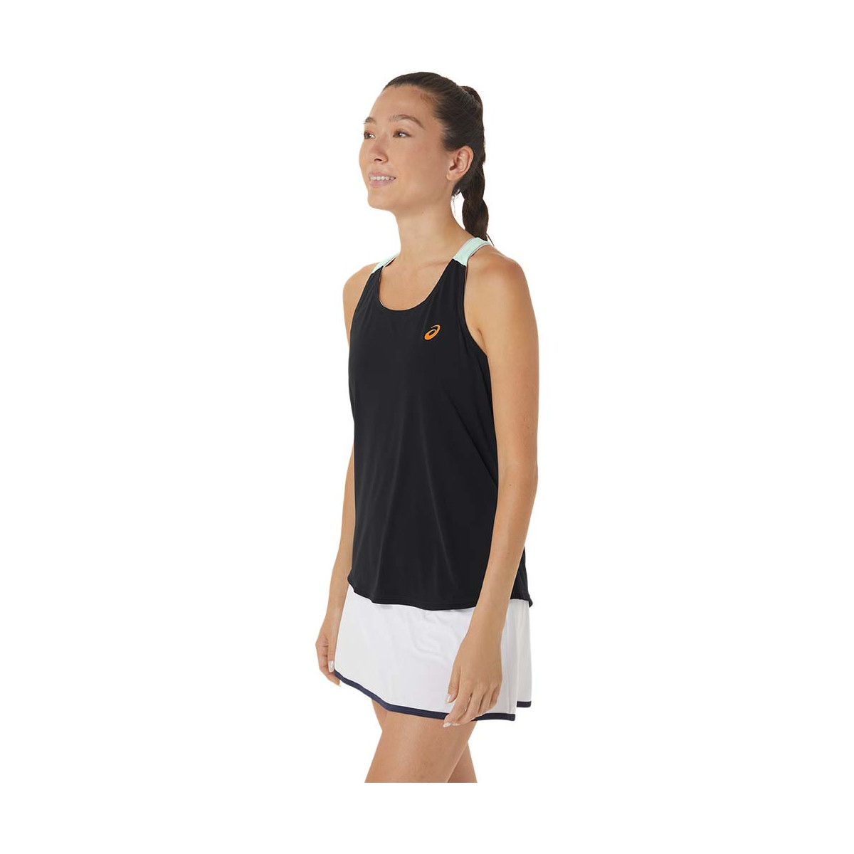 Asics Match Tanktop Wit/Blauw