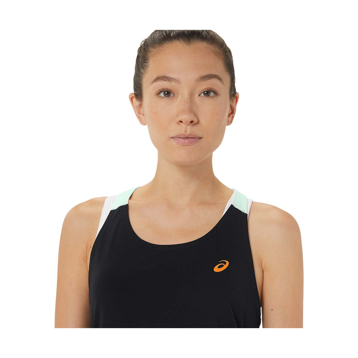 Asics Match Tanktop Wit/Blauw