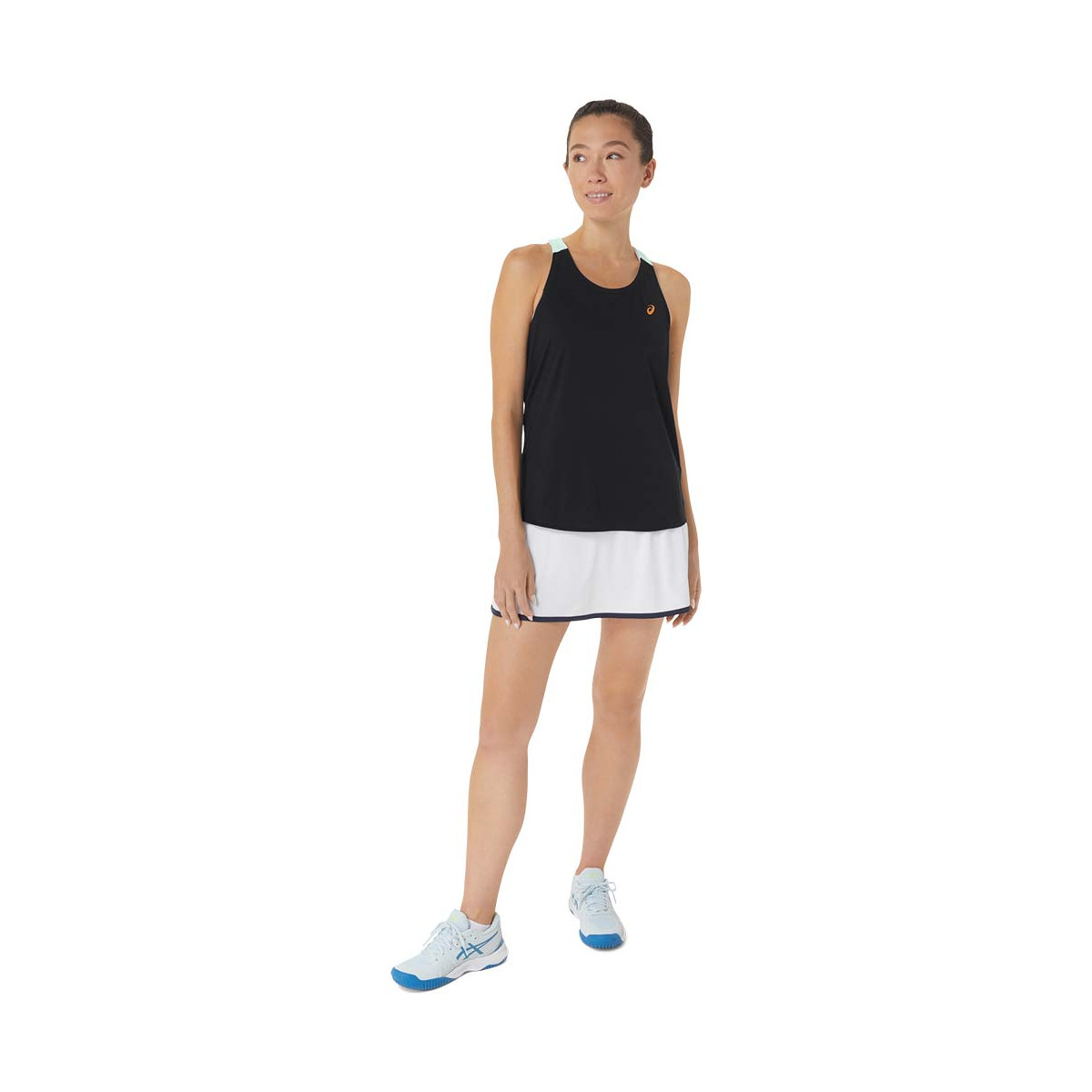 Asics Match Tanktop Wit/Blauw