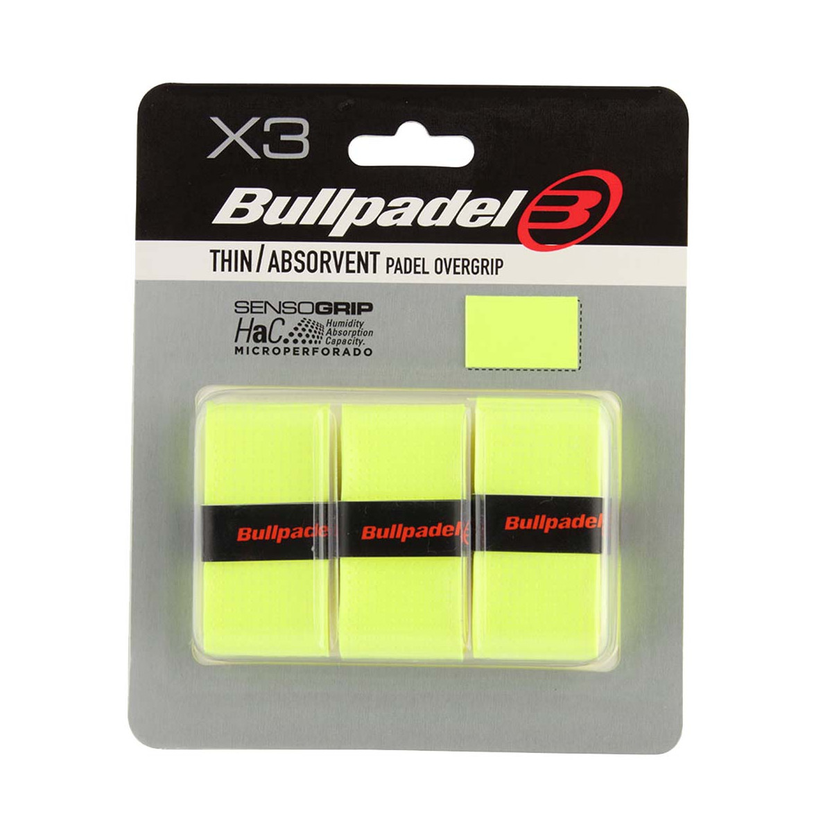 Bullpadel Sensogrip Microperforated Zwart x 3 overgrips