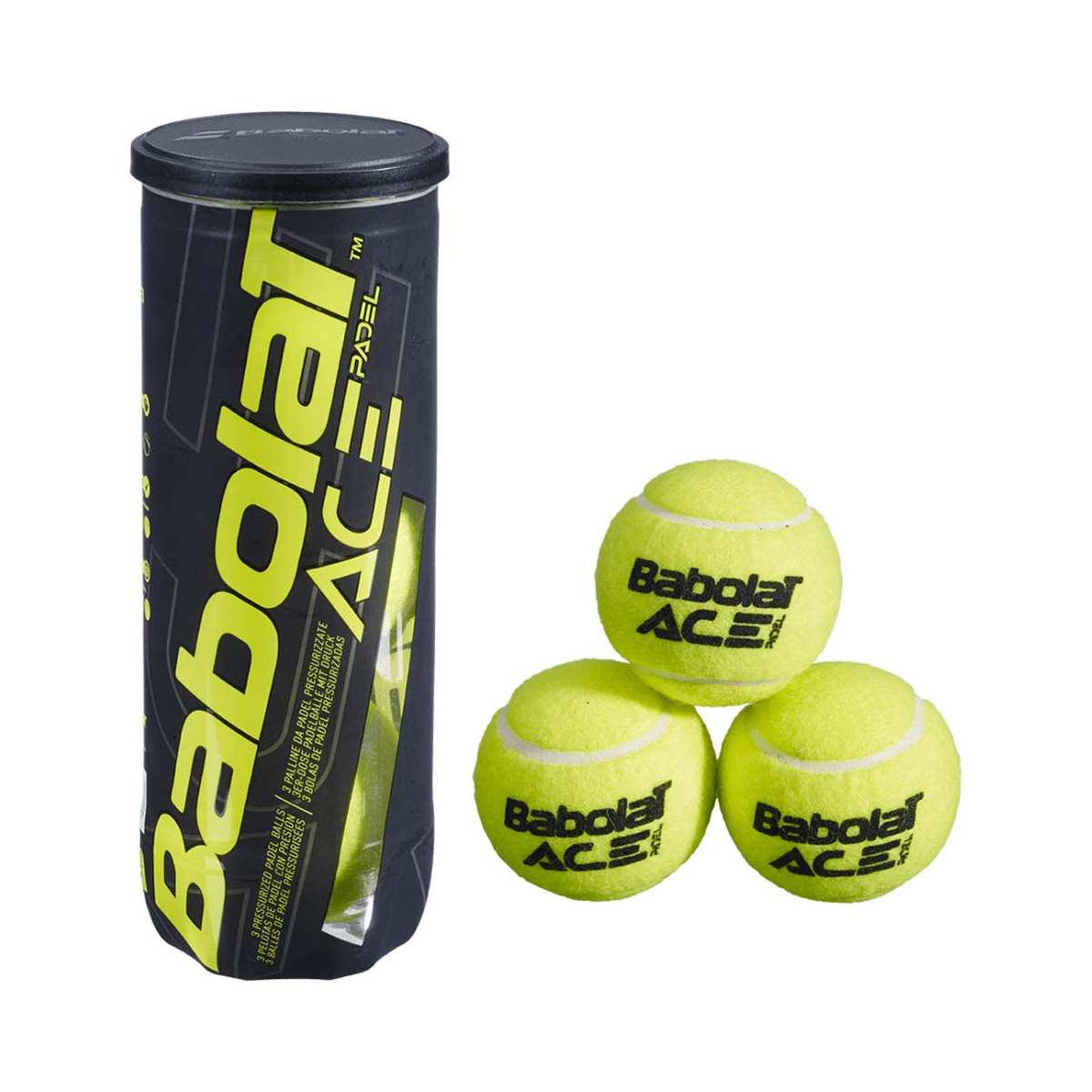 Babolat Court Padel 3 stuks geel