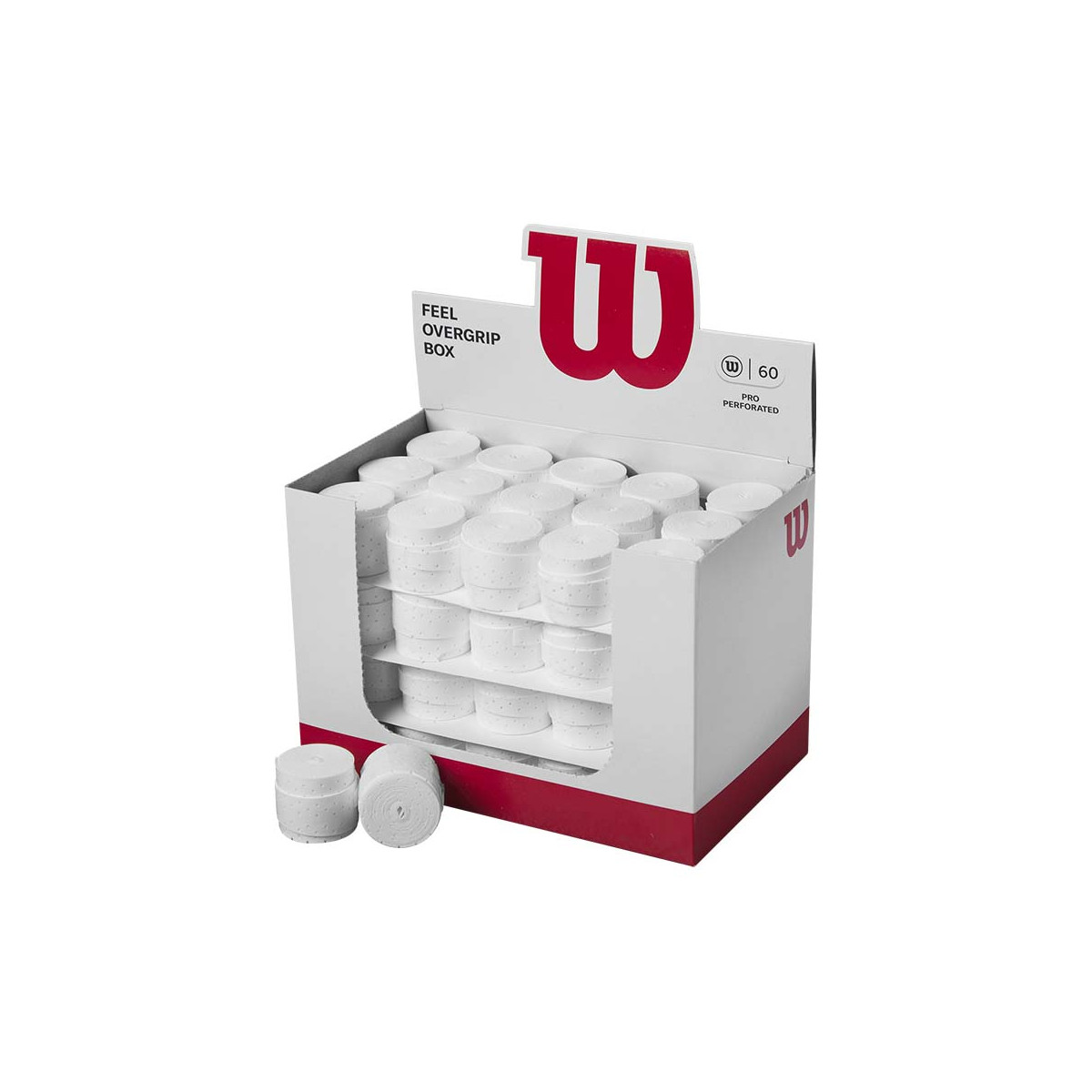 Wilson Overgrip Pro Perforated Overgrip White x 12