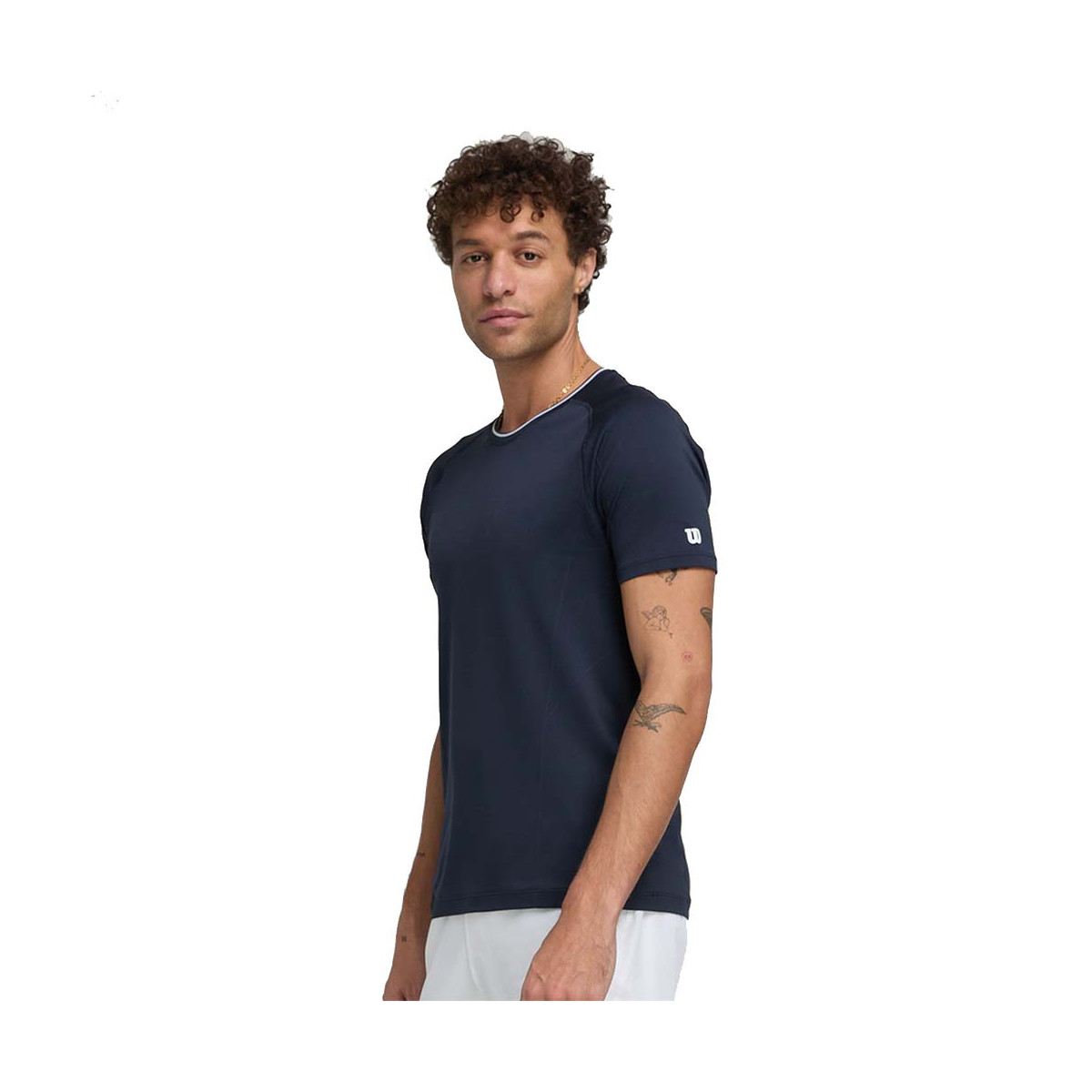 Wilson Team Seamless Crew T-shirt Zwart