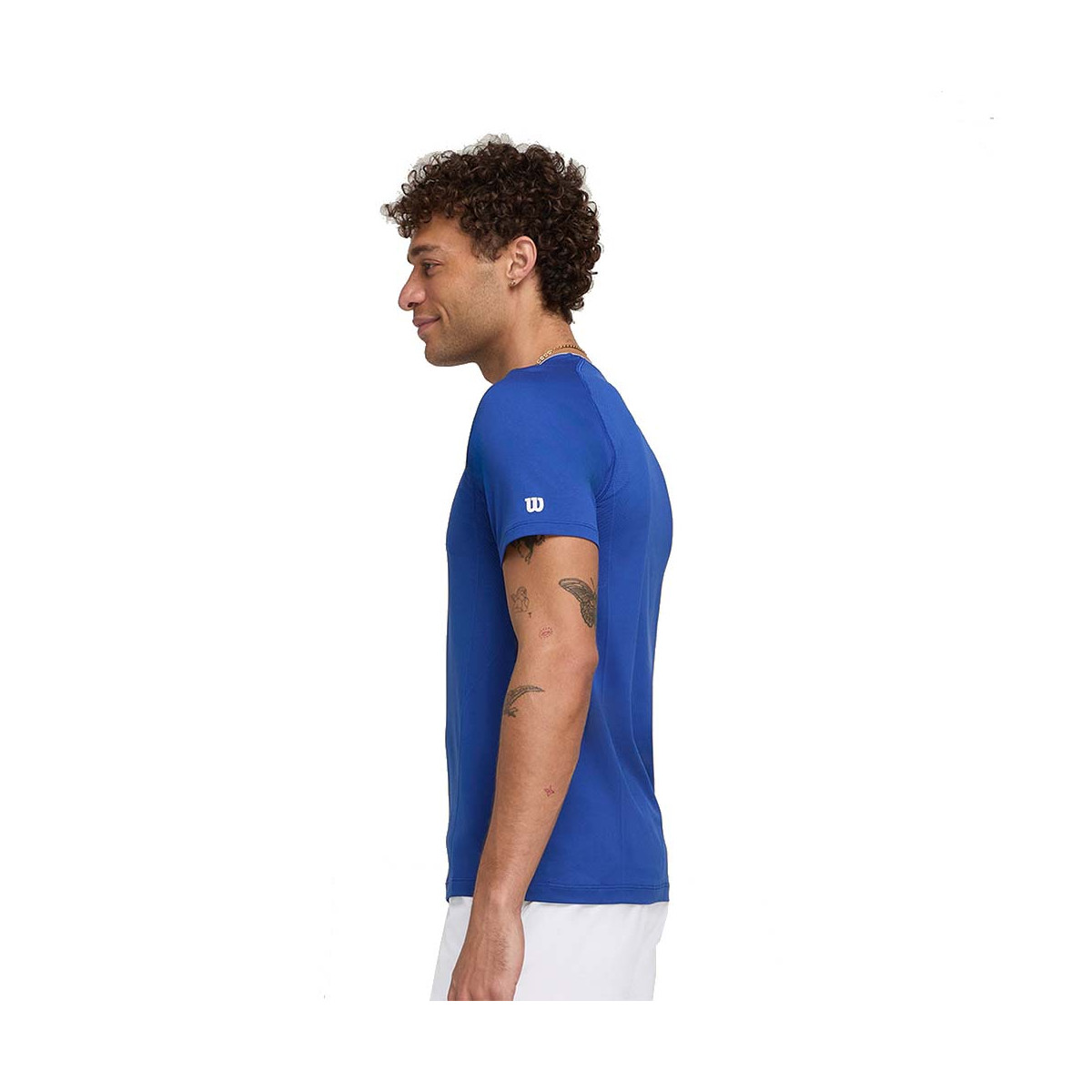 Wilson Team Seamless Crew T-shirt Zwart