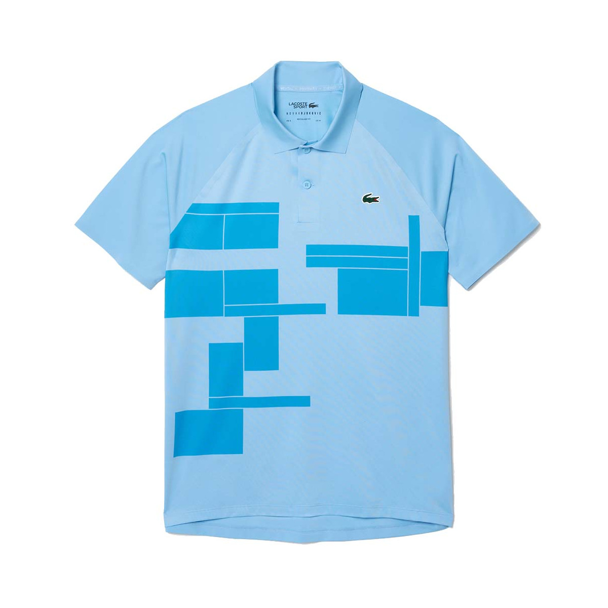 Polo Lacoste Tennis Novak Djokovic Player Blauw Polo