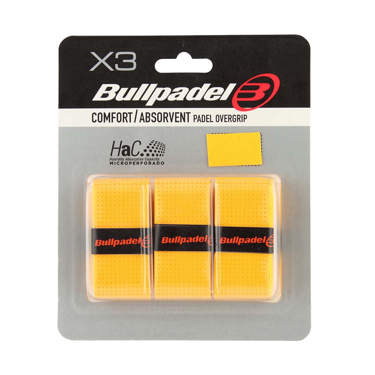 Bullpadel Sensogrip Microperforated Oranje x 3 overgrips