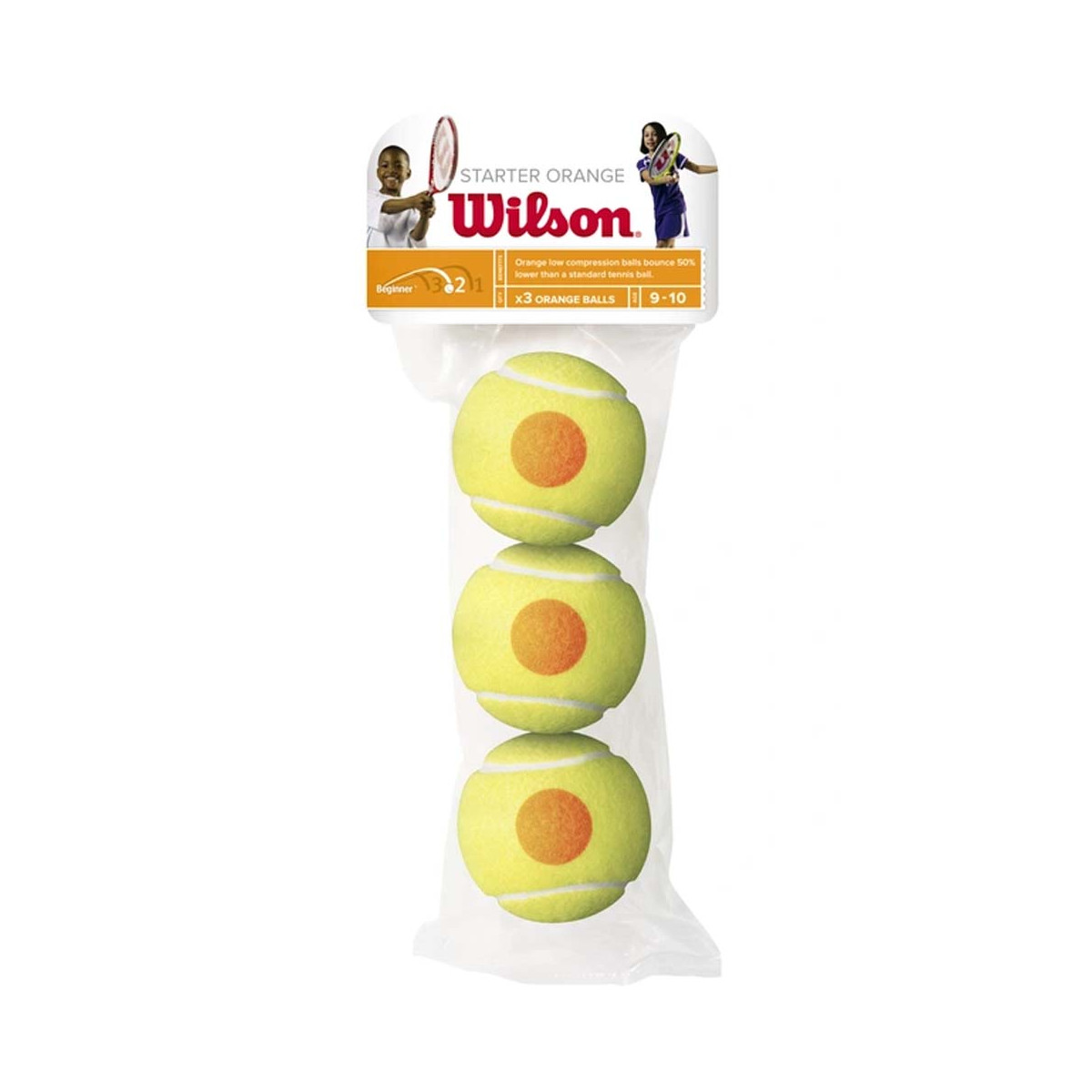 Zakje met 48 Wilson Starter Stage 2 oranje ballen