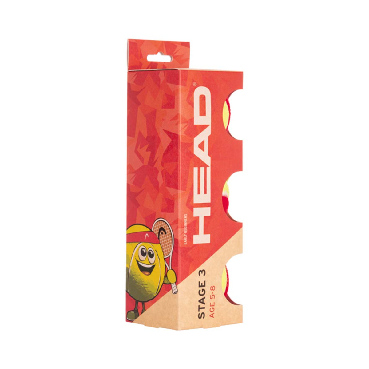 Zakje 3 ballen Head TIP Rood
