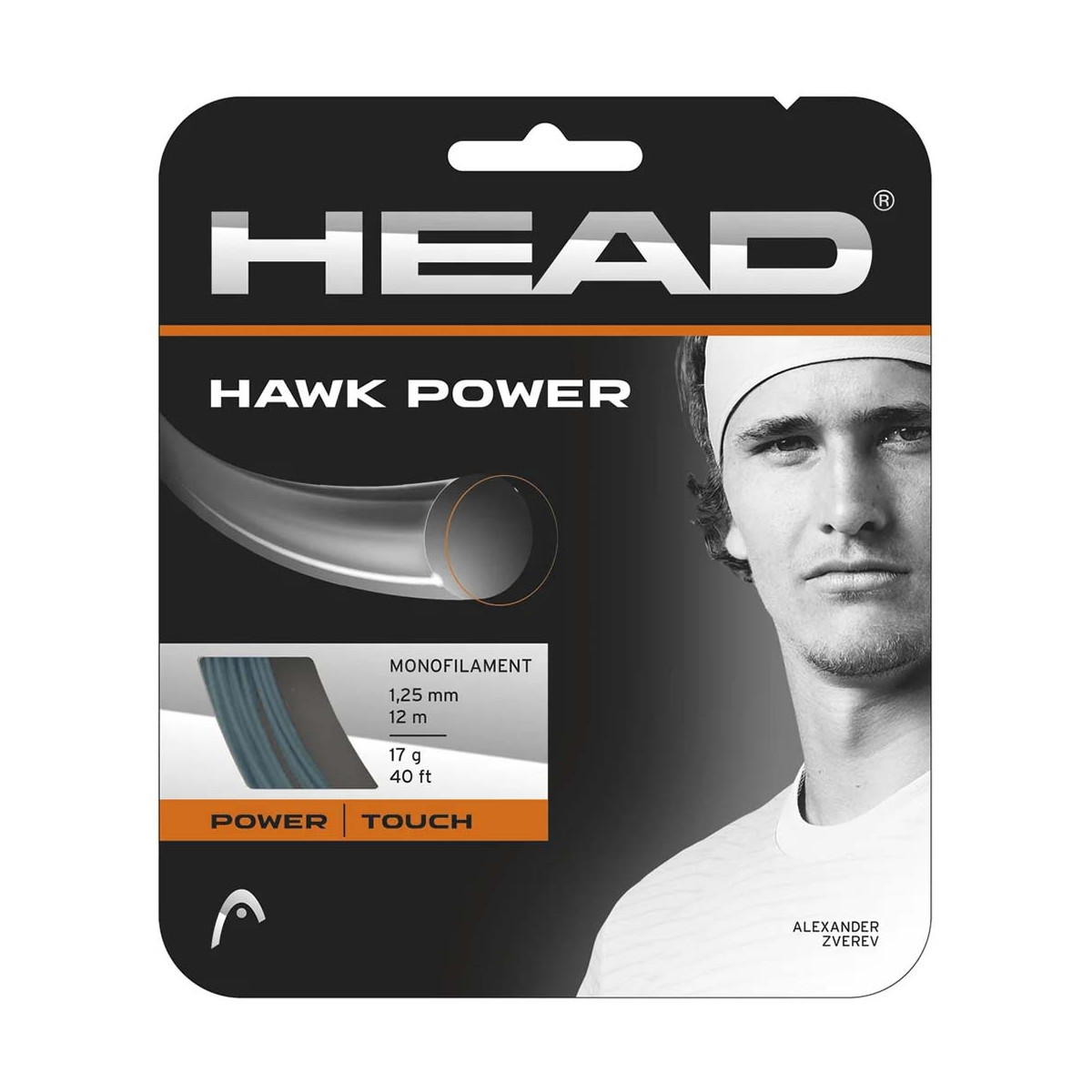 Head Hawk Zwart 12m Snaar