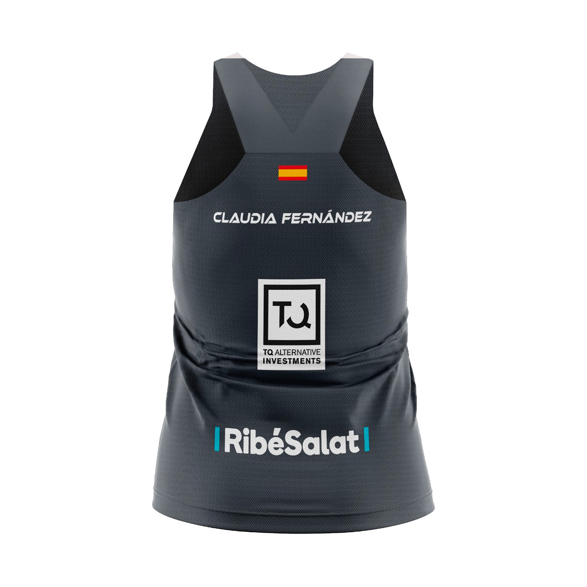 Bullpadel Lleva Claudia Fern&aacute;ndez Zwart tank top