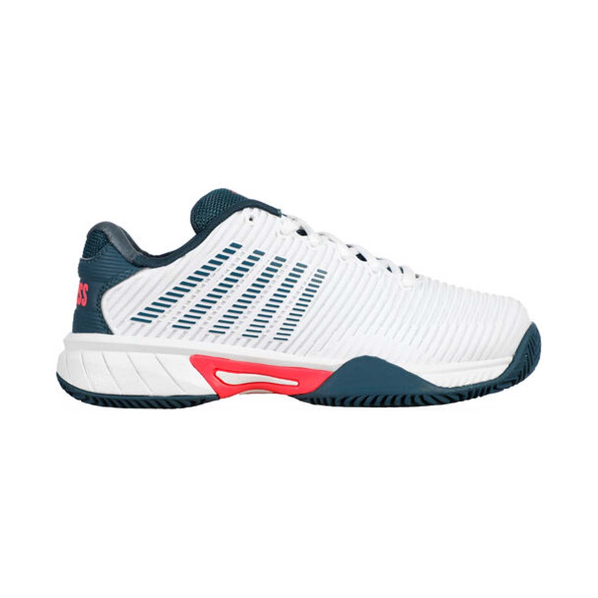 K-Swiss Court Express Zwart / Oranje junior schoenen
