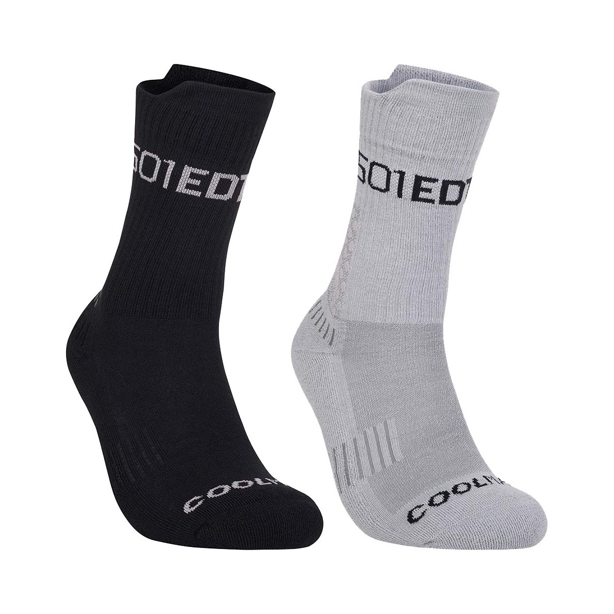 Bullpadel 2 pack Zwart / Wit socks