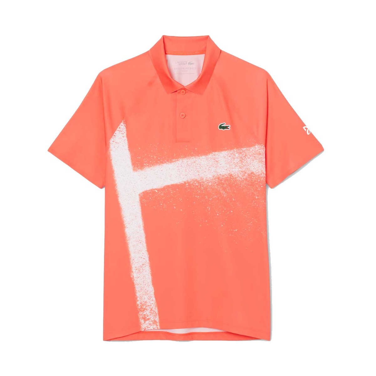 Lacoste Tennis Novak Djokovic Player Blauw / Wit Polo