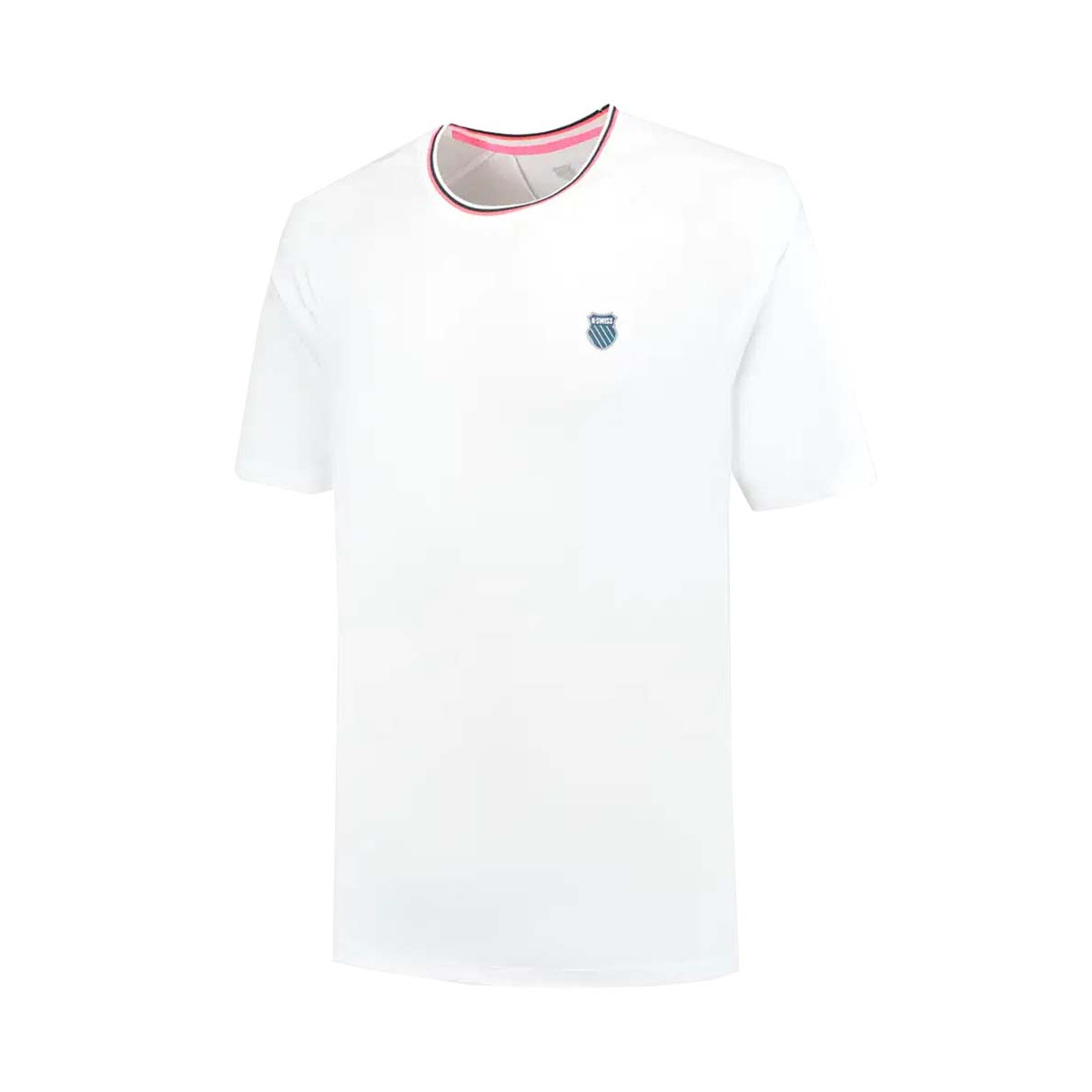 K-Swiss Hypercourt Mesh Crew T-shirt Petrolblauw