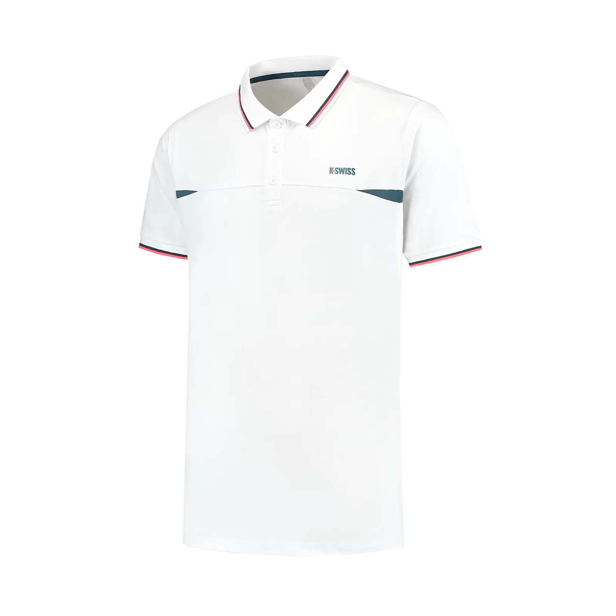 K-Swiss Hypercourt Poloshirt Petrolblauw