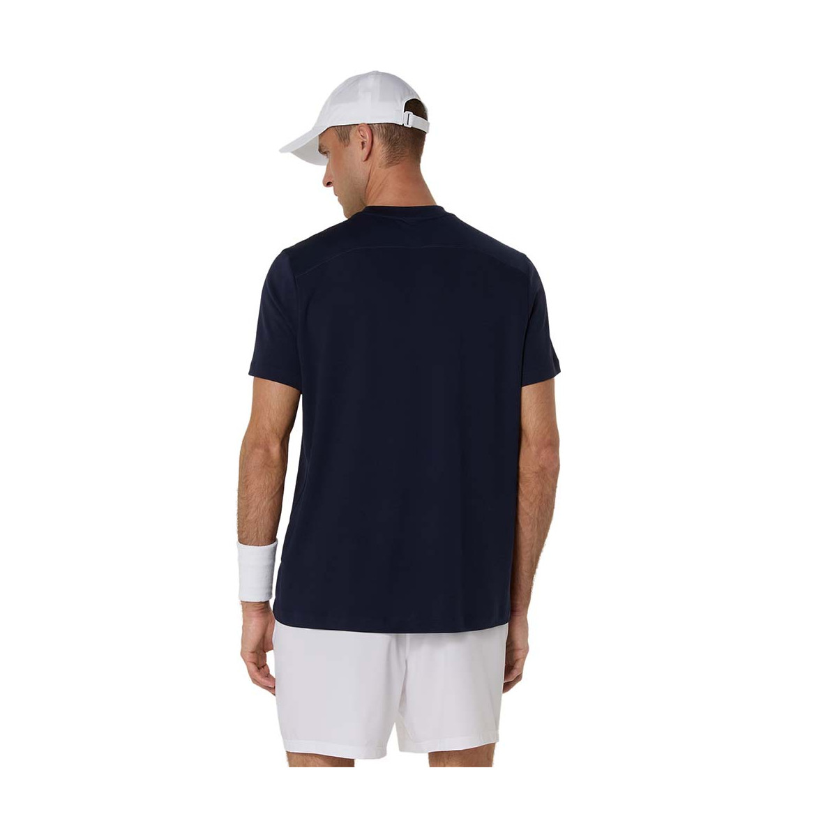 Asics Court T-Shirt Marineblauw / Oranje
