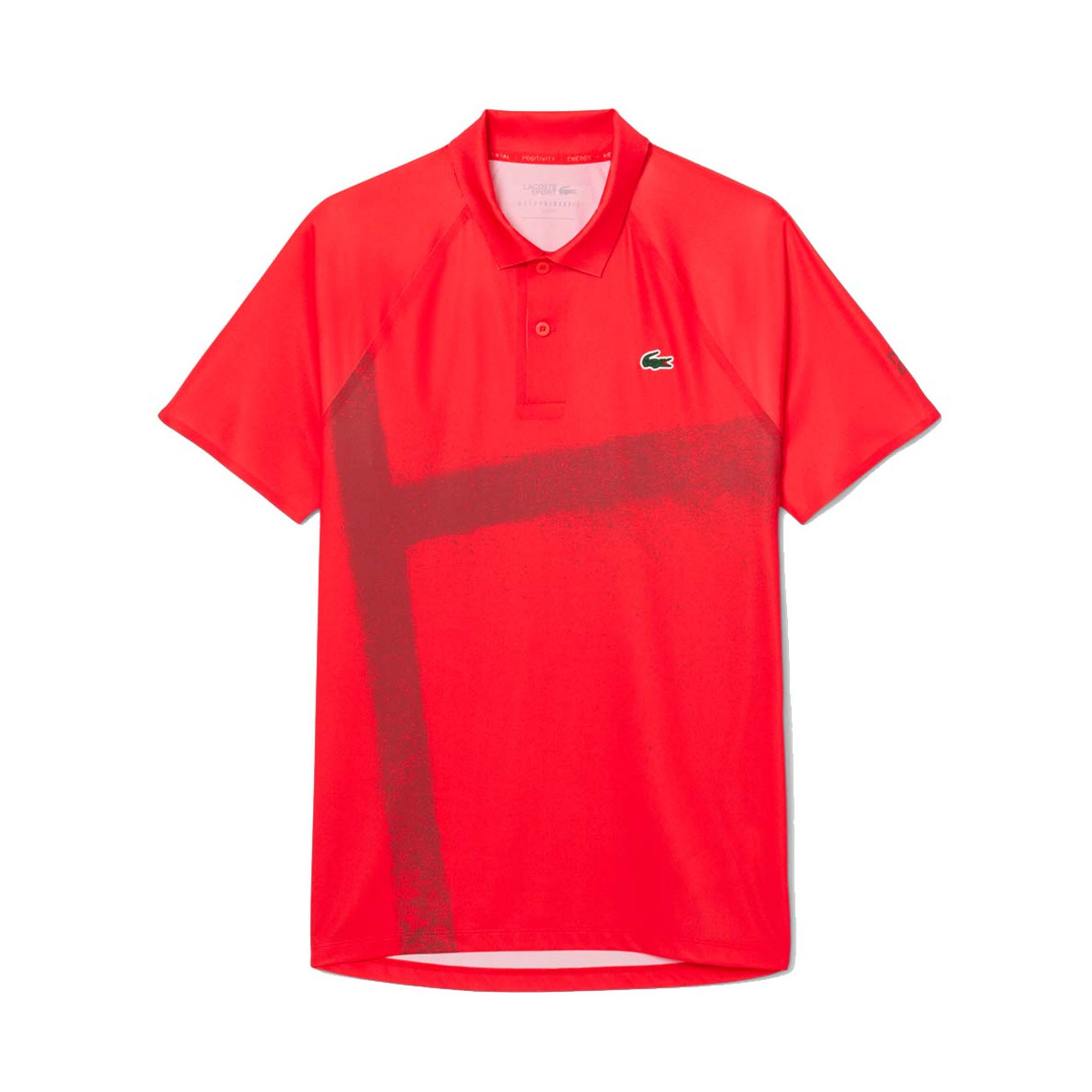 Lacoste Tennis Novak Djokovic Speler Poloshirt Rood/Bordeaux