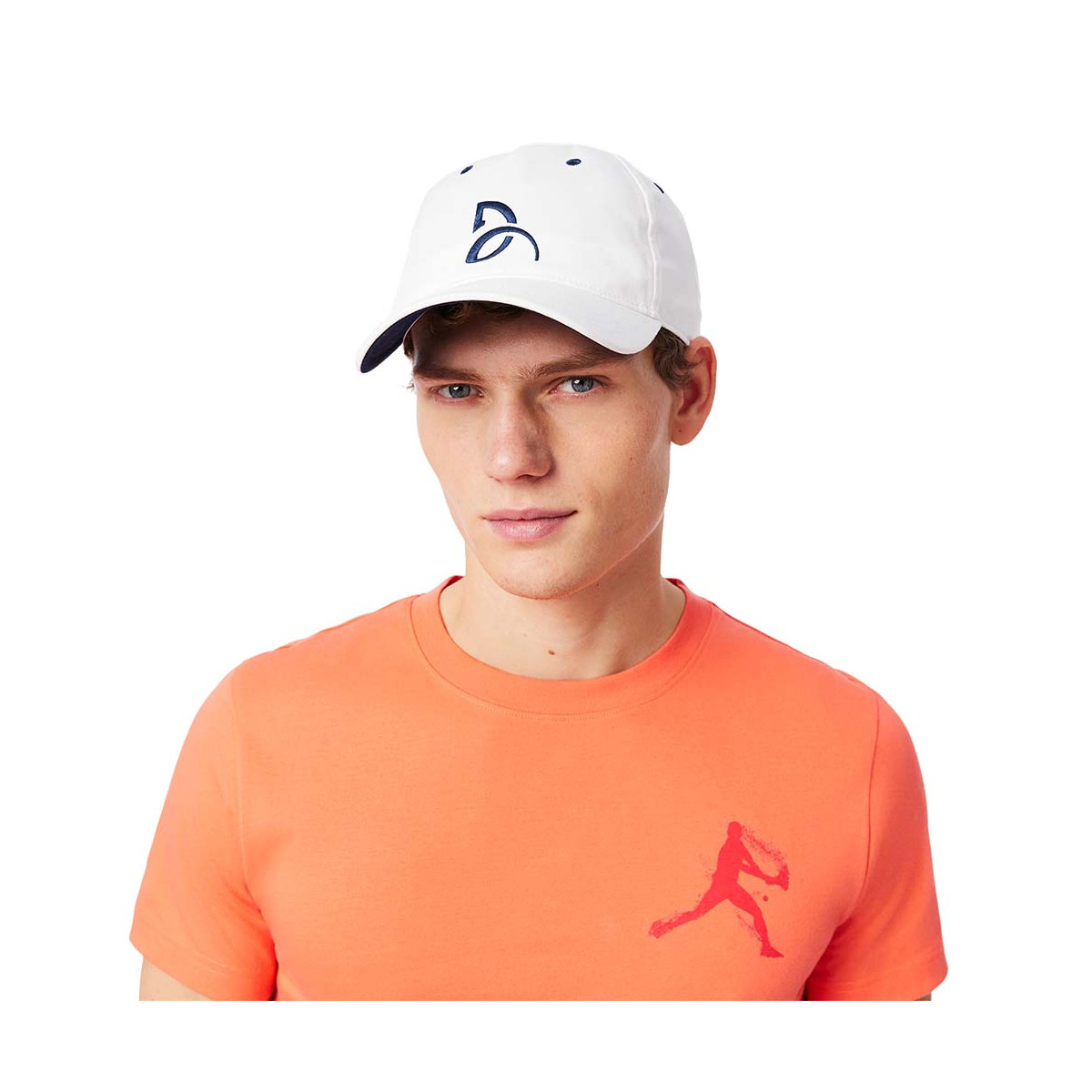 Pak T-shirt + Cap Lacoste Tennis x Novak Djokovic Wit