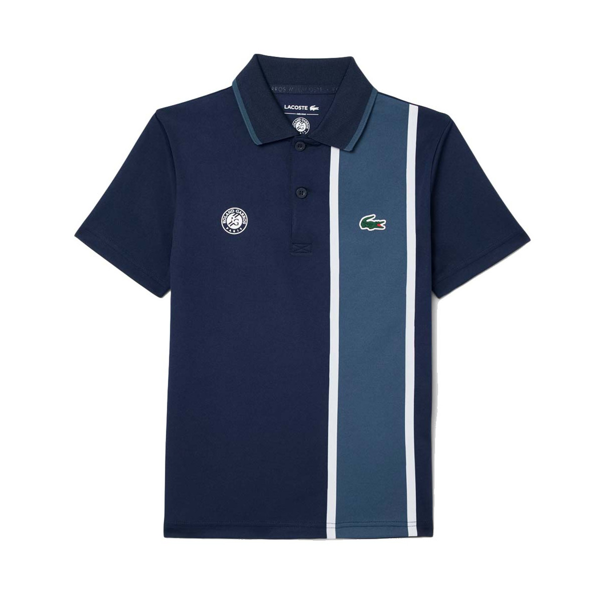 Lacoste Sport Roland Garros Junior Marineblauw polo