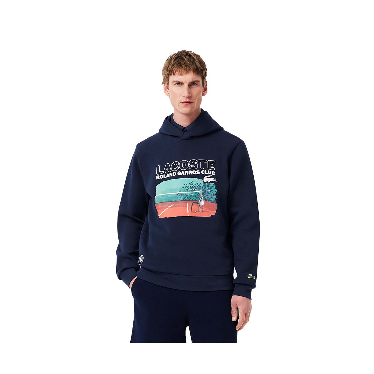 Lacoste Roland Garros Club-hoodie Marineblauw