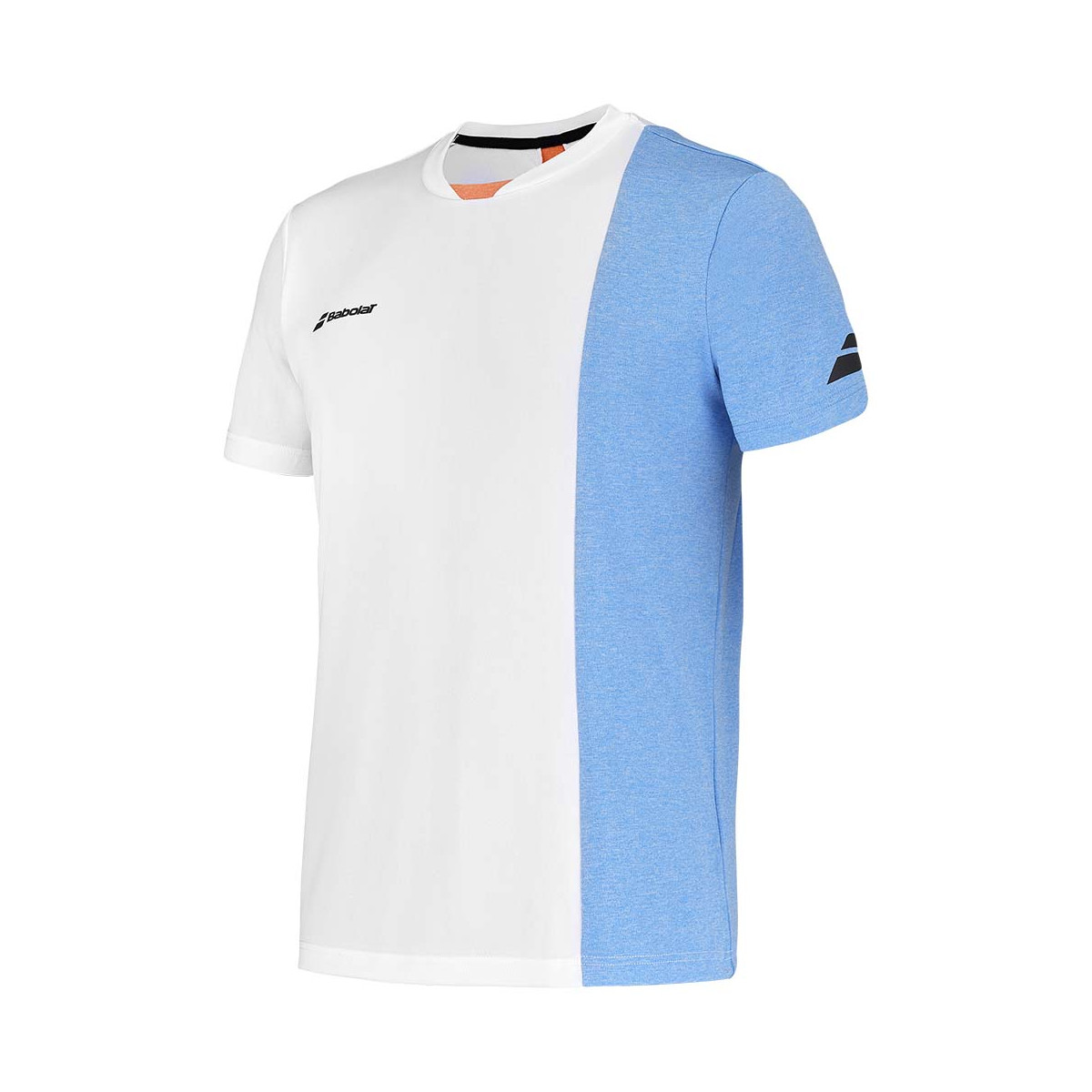 Babolat Play Crew Neck Junior Blauw / Wit T-Shirt