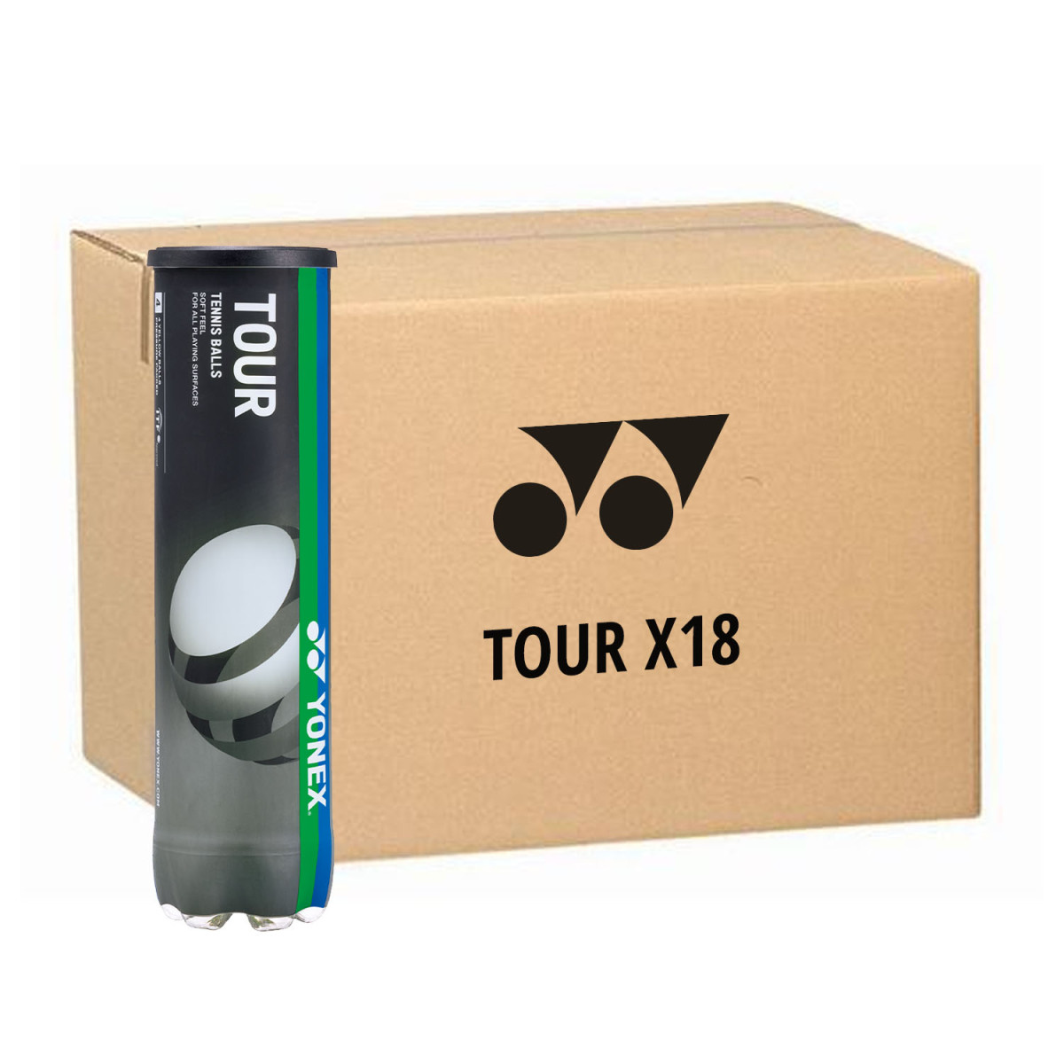 Yonex Tour 4 stuks geel