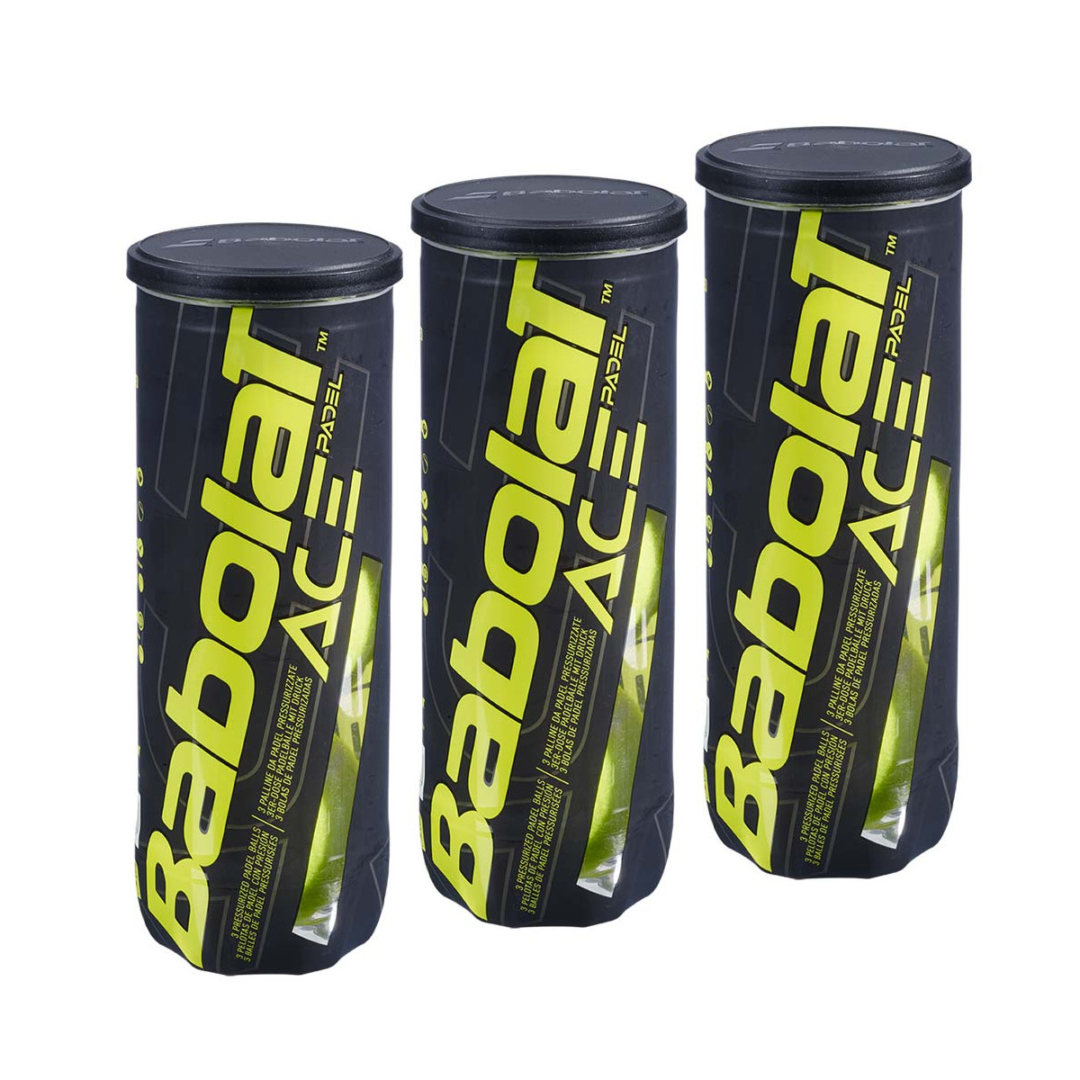 Babolat Ace Padel 3 stuks geel