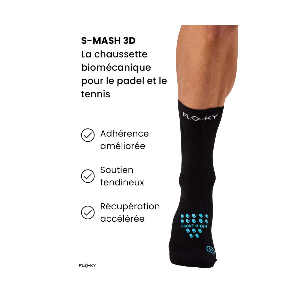 Compressiesokken BV Sport PADEL COMPRESSION Wit