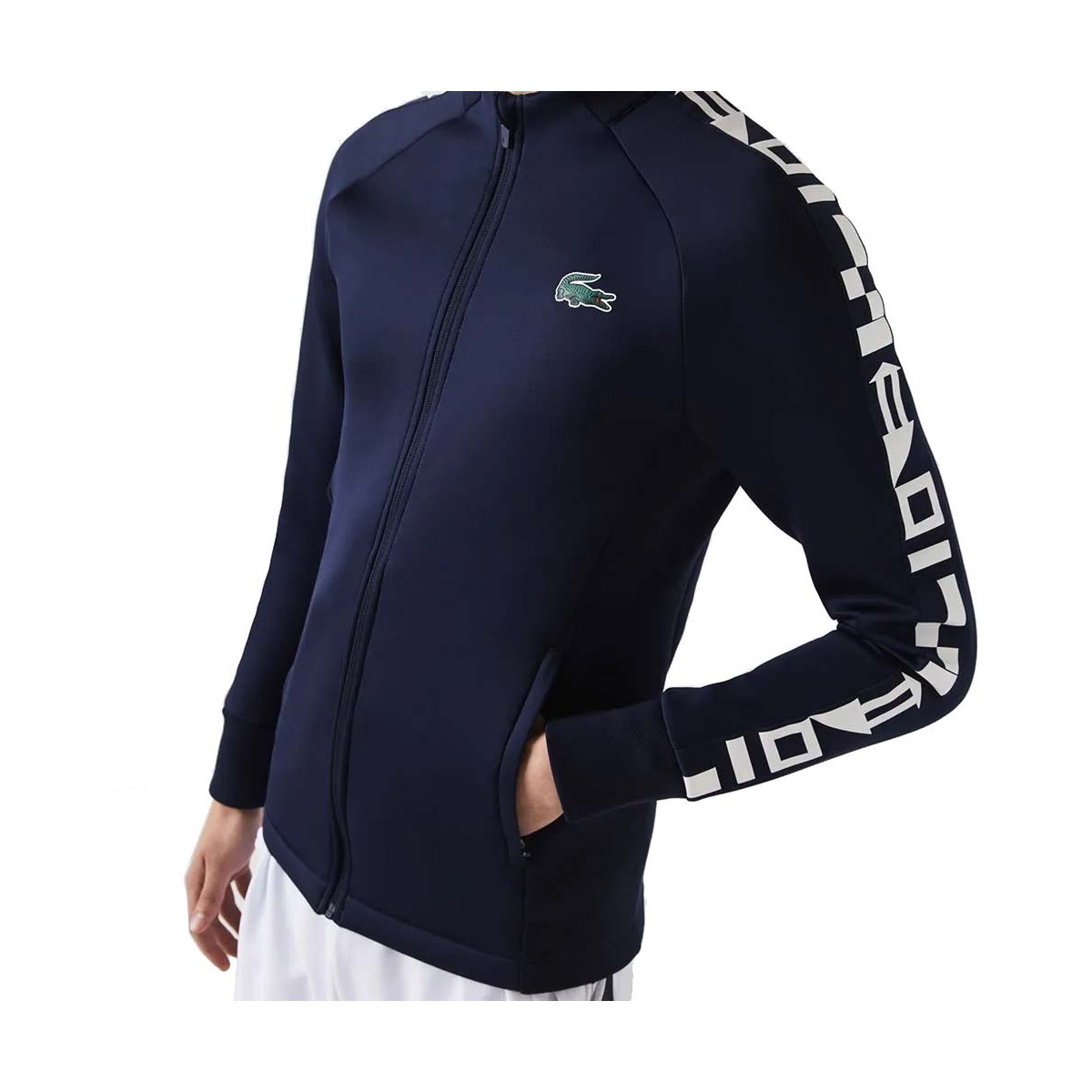 Lacoste Tennis Sportsuit jack met rits Marineblauw
