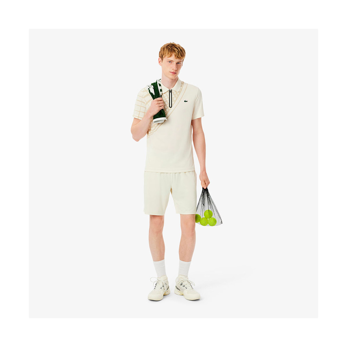 Korte Lacoste Sport Groen Kaki