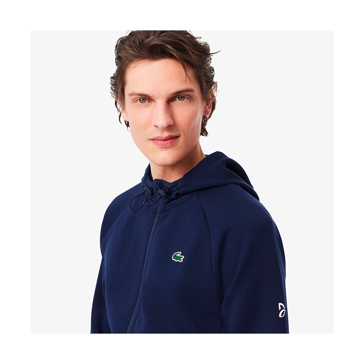 Lacoste Roland Garros jack met rits Marineblauw