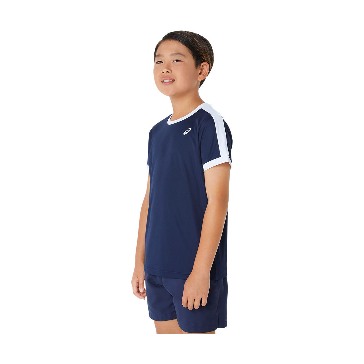 T-Shirt Asics Jongens Marineblauw