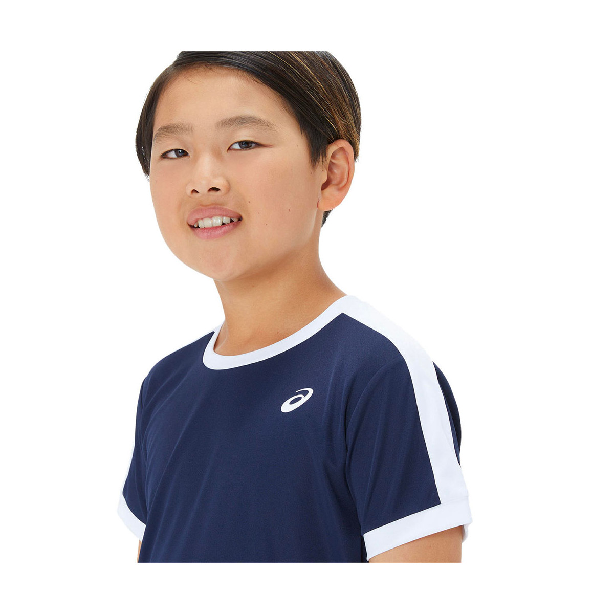 T-Shirt Asics Jongens Marineblauw