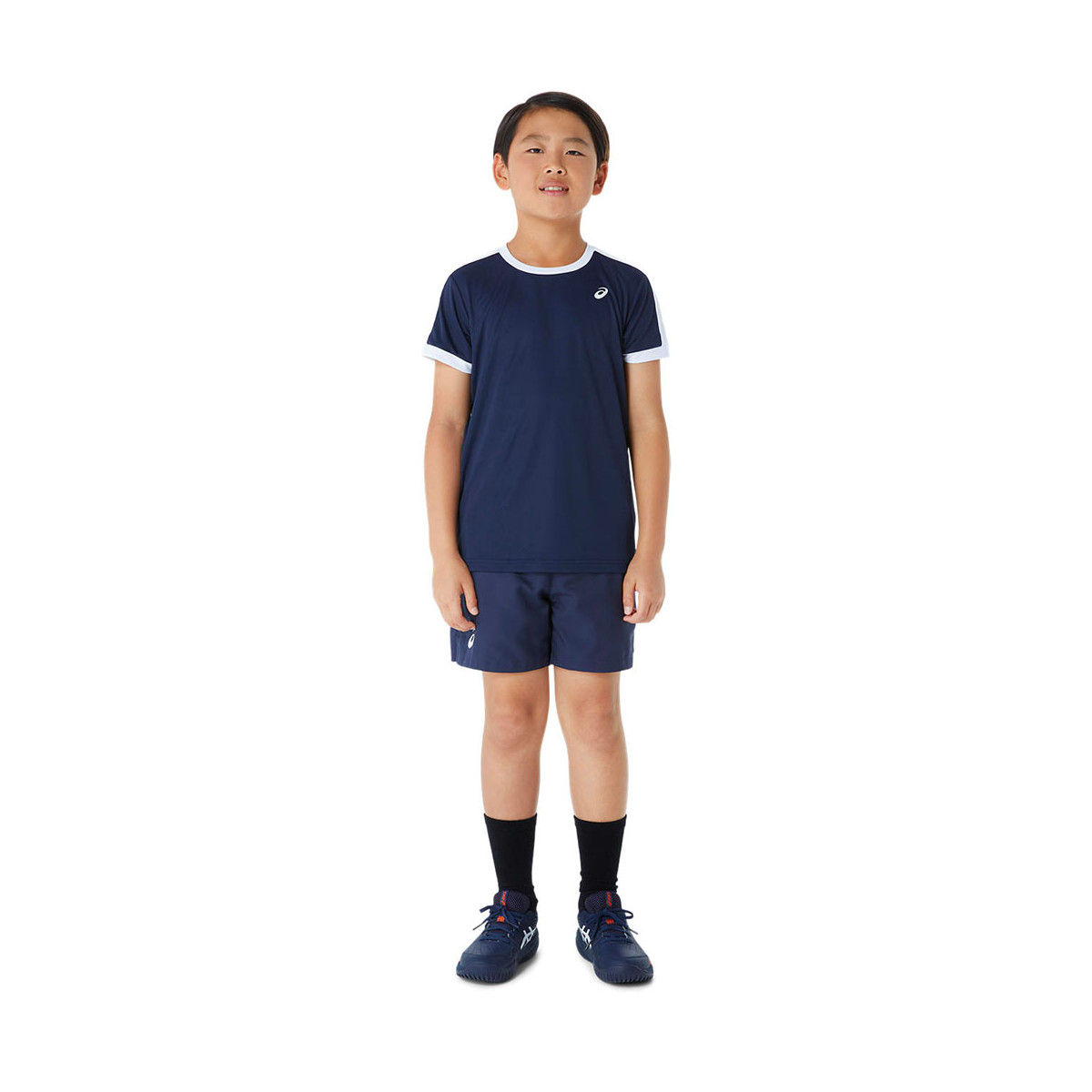 T-Shirt Asics Jongens Marineblauw